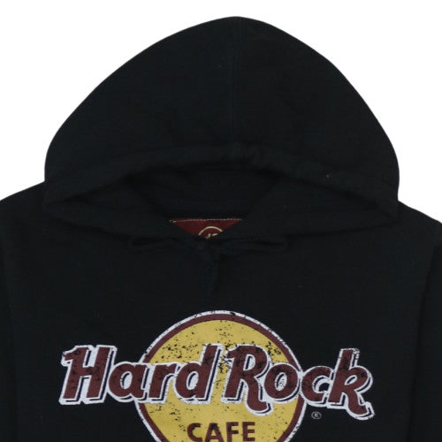 Womens UK Size S Hard Rock Cafe Black Pullover Hoodie