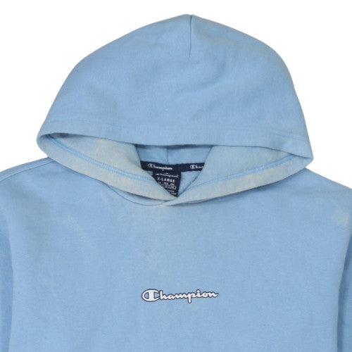 Mens UK Size XL Champion Blue Pullover Hoodie