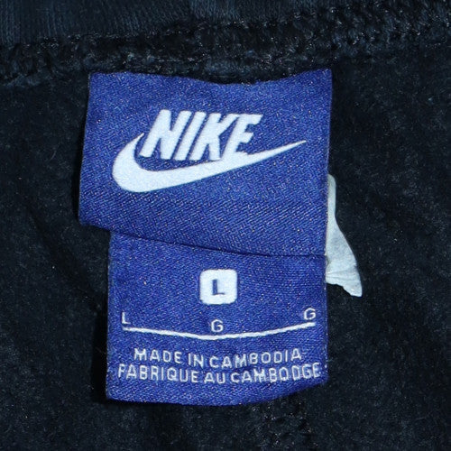 Mens UK Size L Nike Regular Fit Sweatpants Black Trousers