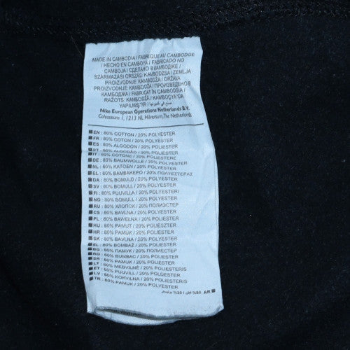 Mens UK Size L Nike Regular Fit Sweatpants Black Trousers