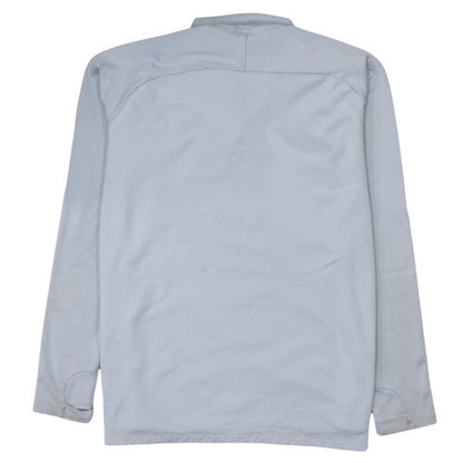 Nike Mens Grey Chelsea FC Dri-FIT 1/4 Zip Long Sleeve Athletic Top Size L
