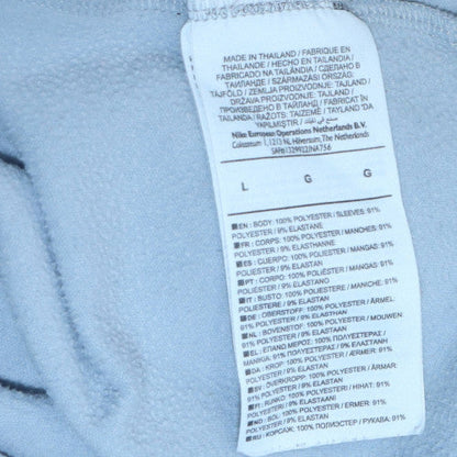 Nike Mens Grey Chelsea FC Dri-FIT 1/4 Zip Long Sleeve Athletic Top Size L