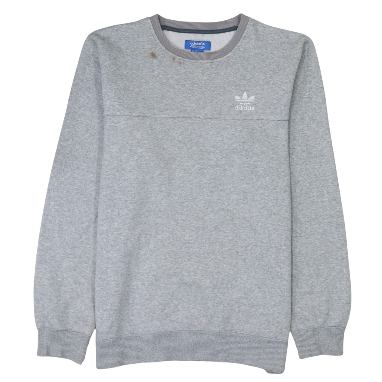 Mens UK Size M adidas Grey Pullover Sweatshirt