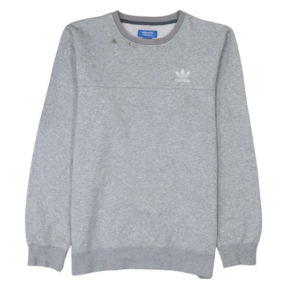 Mens UK Size M adidas Grey Pullover Sweatshirt