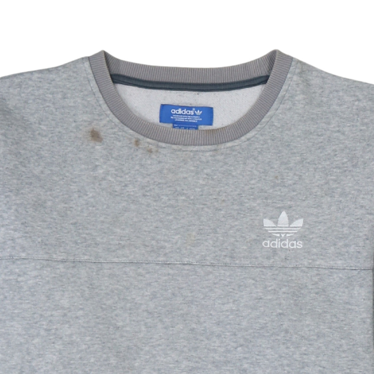 Mens UK Size M adidas Grey Pullover Sweatshirt