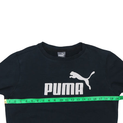 Womens UK Size XS PUMA Black Pullover Sweatshirt