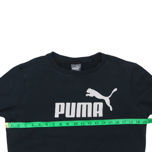 Womens UK Size XS PUMA Black Pullover Sweatshirt