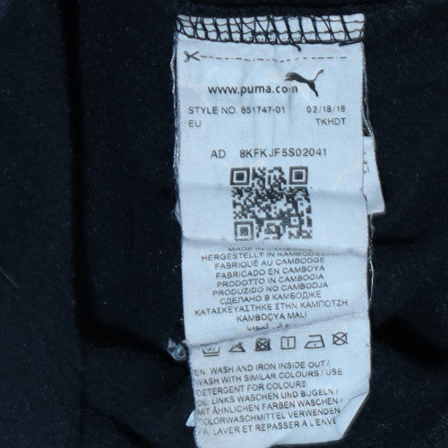 Womens UK Size XS PUMA Black Pullover Sweatshirt