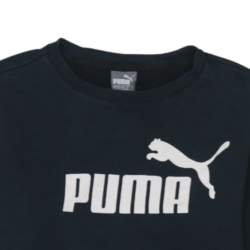 Womens UK Size XS PUMA Black Pullover Sweatshirt