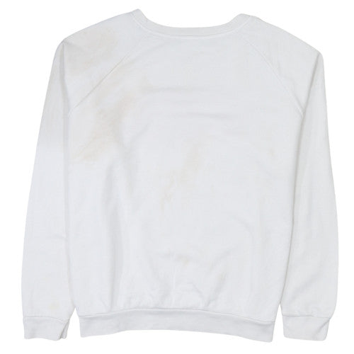 Womens UK Size L Levi's White Pullover Sweatshirt