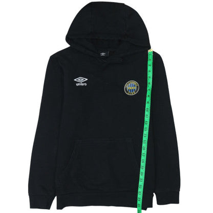 Mens UK Size M Umbro Black Pullover Hoodie