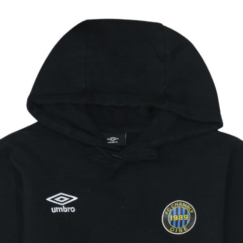 Mens UK Size M Umbro Black Pullover Hoodie