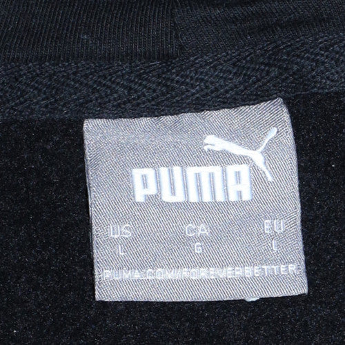 Mens UK Size L PUMA Black Pullover Hoodie