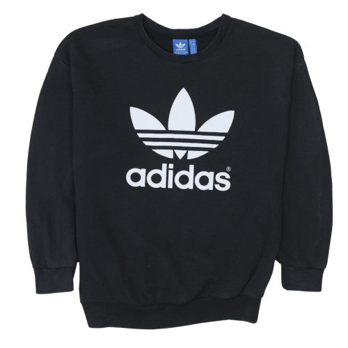 Womens UK Size 8 adidas Black Pullover Sweatshirt