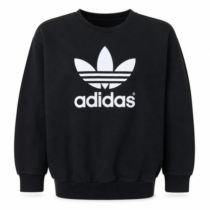 Womens UK Size 8 adidas Black Pullover Sweatshirt