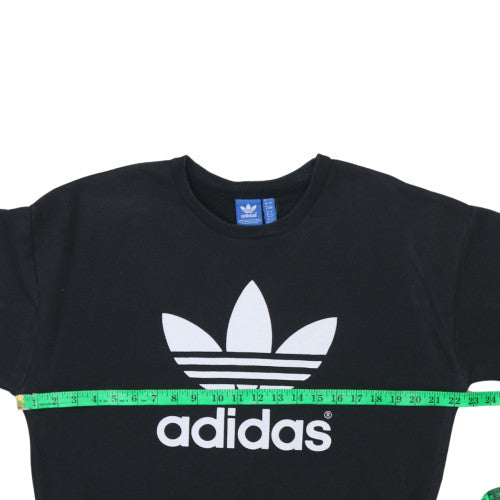 Womens UK Size 8 adidas Black Pullover Sweatshirt