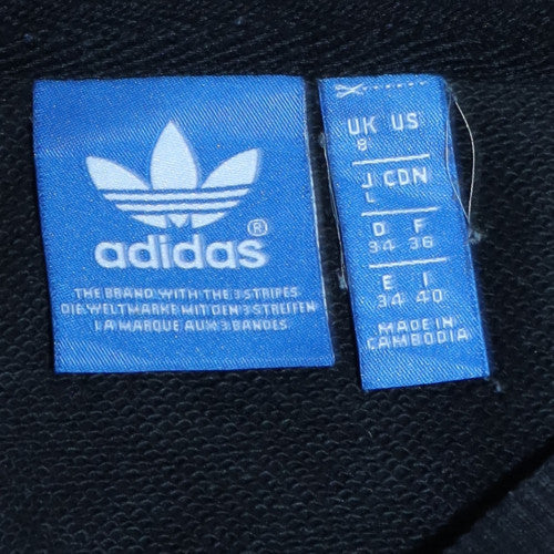 Womens UK Size 8 adidas Black Pullover Sweatshirt
