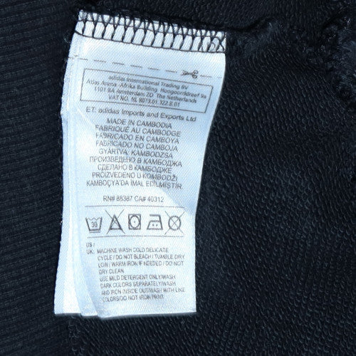 Womens UK Size 8 adidas Black Pullover Sweatshirt