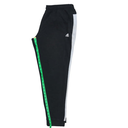 Adidas Men's Black XL Joggers with Elastic Waist and Logo