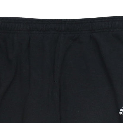 Adidas Men's Black XL Joggers with Elastic Waist and Logo
