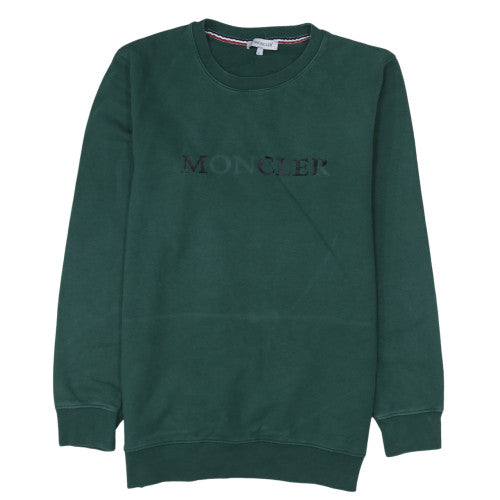 Mens UK Size L Moncler Green Pullover Sweatshirt