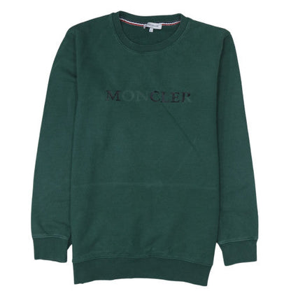 Mens UK Size L Moncler Green Pullover Sweatshirt