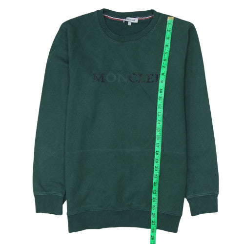 Mens UK Size L Moncler Green Pullover Sweatshirt