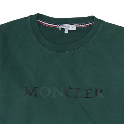 Mens UK Size L Moncler Green Pullover Sweatshirt
