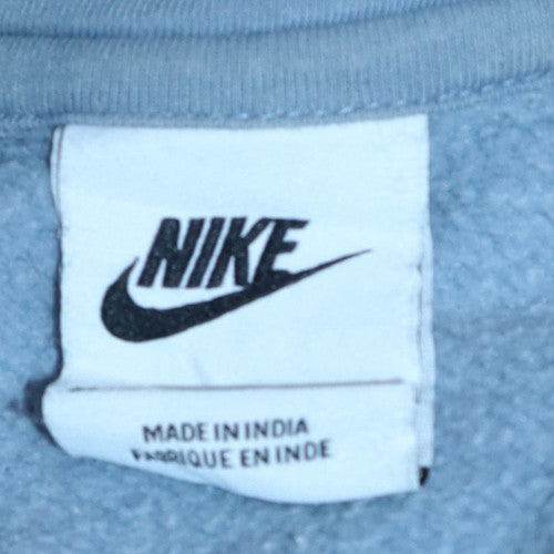 Womens UK Size M Nike Blue Pullover Hoodie