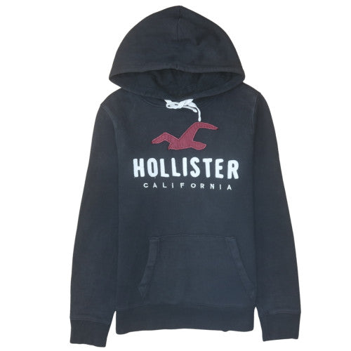 Mens UK Size M Hollister Black Pullover Hoodie