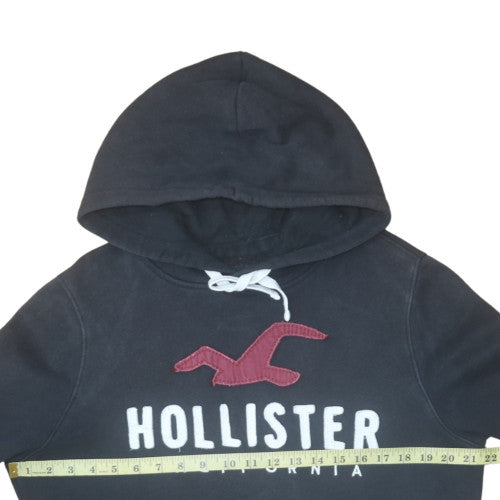 Mens UK Size M Hollister Black Pullover Hoodie