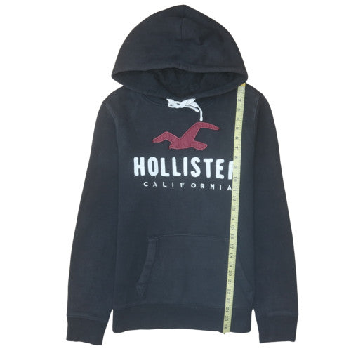 Mens UK Size M Hollister Black Pullover Hoodie