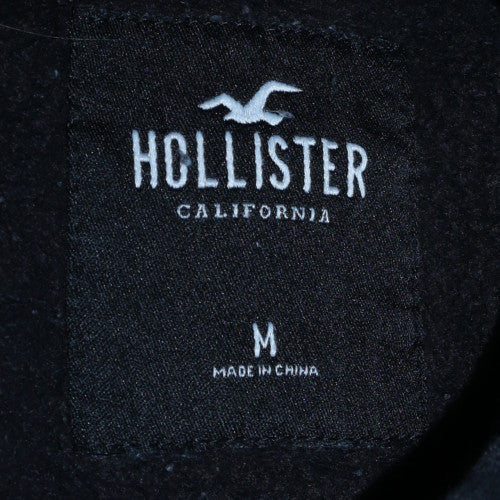 Mens UK Size M Hollister Black Pullover Hoodie