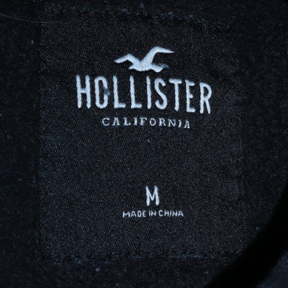 Mens UK Size M Hollister Black Pullover Hoodie