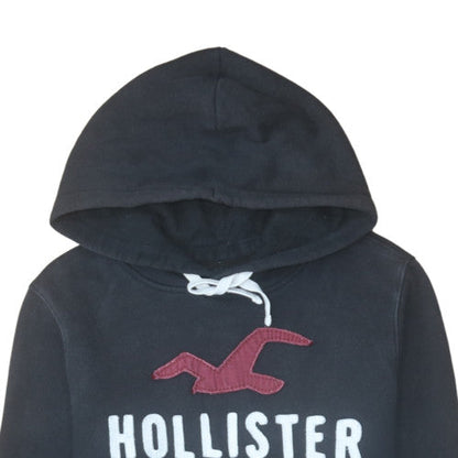 Mens UK Size M Hollister Black Pullover Hoodie