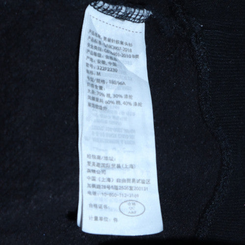 Mens UK Size M Hollister Black Pullover Hoodie