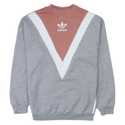Womens UK Size 10 adidas Grey Pullover Sweatshirt