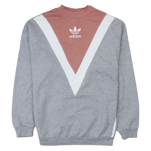 Womens UK Size 10 adidas Grey Pullover Sweatshirt