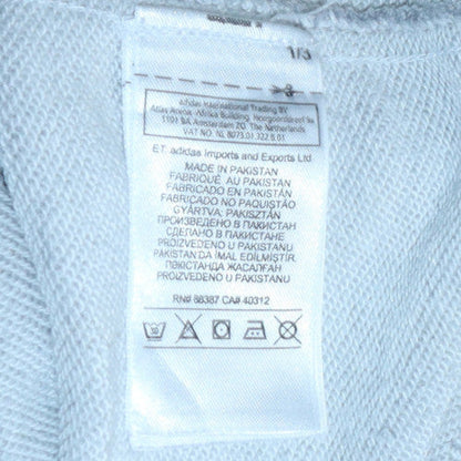 Womens UK Size 10 adidas Grey Pullover Sweatshirt