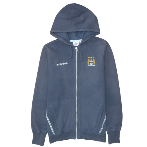 Mens UK Size L Umbro Blue Full Zip Hoodie