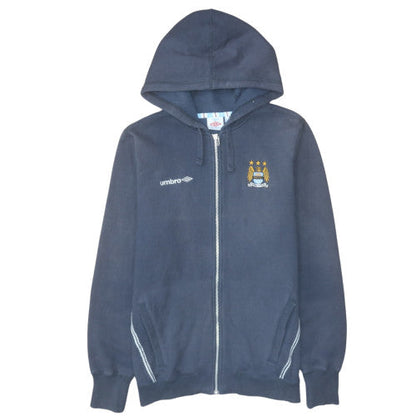 Mens UK Size L Umbro Blue Full Zip Hoodie