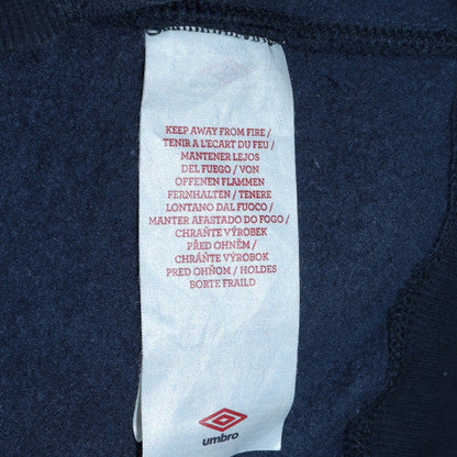 Mens UK Size L Umbro Blue Full Zip Hoodie