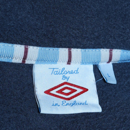 Mens UK Size L Umbro Blue Full Zip Hoodie