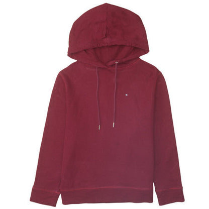 Mens UK Size M Tommy Hilfiger Red Pullover Hoodie
