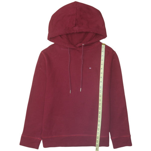 Mens UK Size M Tommy Hilfiger Red Pullover Hoodie