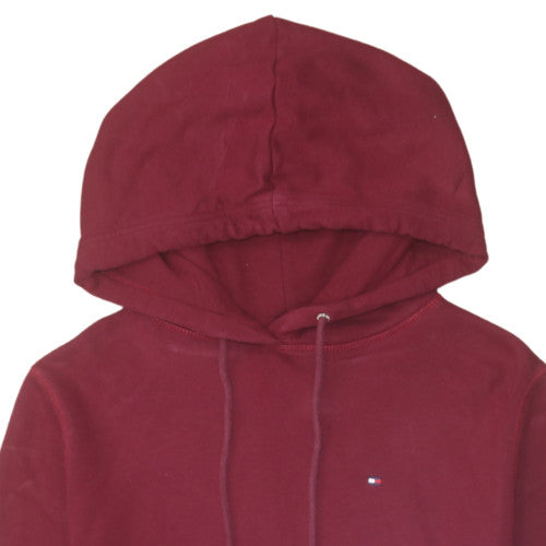 Mens UK Size M Tommy Hilfiger Red Pullover Hoodie