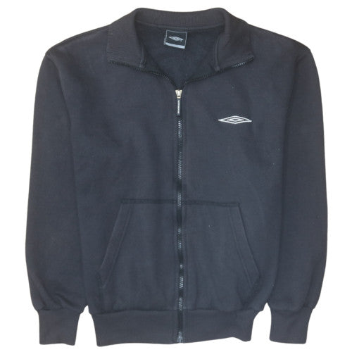 Mens UK Size L Umbro Black Full Zip Sweatshirt