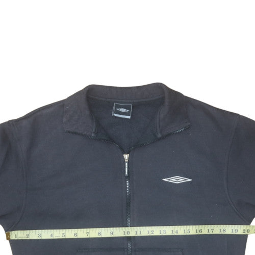 Mens UK Size L Umbro Black Full Zip Sweatshirt
