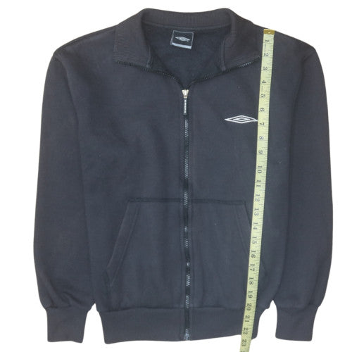 Mens UK Size L Umbro Black Full Zip Sweatshirt