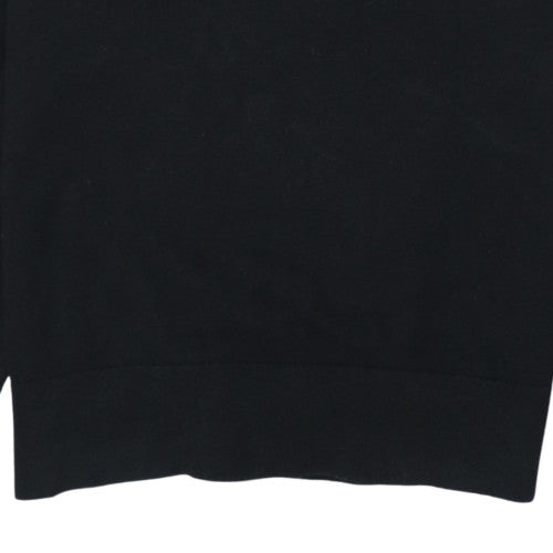 Mens UK Size S Tommy Hilfiger Black 1/2 Zip Sweatshirt